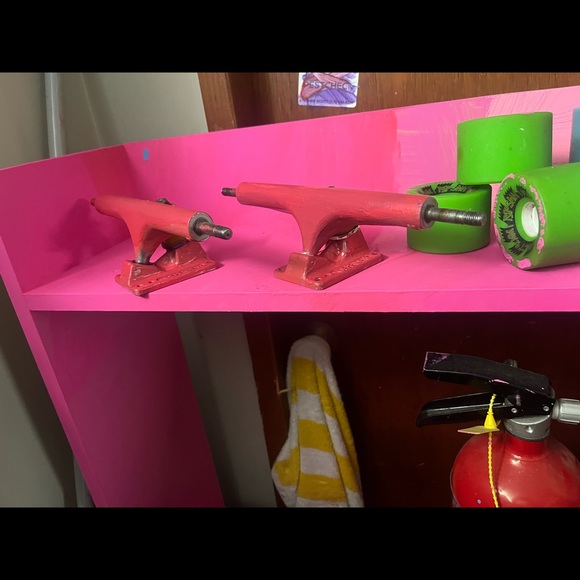 Longboard skateboard trucks, wheels, bearings, and hardware $6.99 shipping - Picture 6 of 14